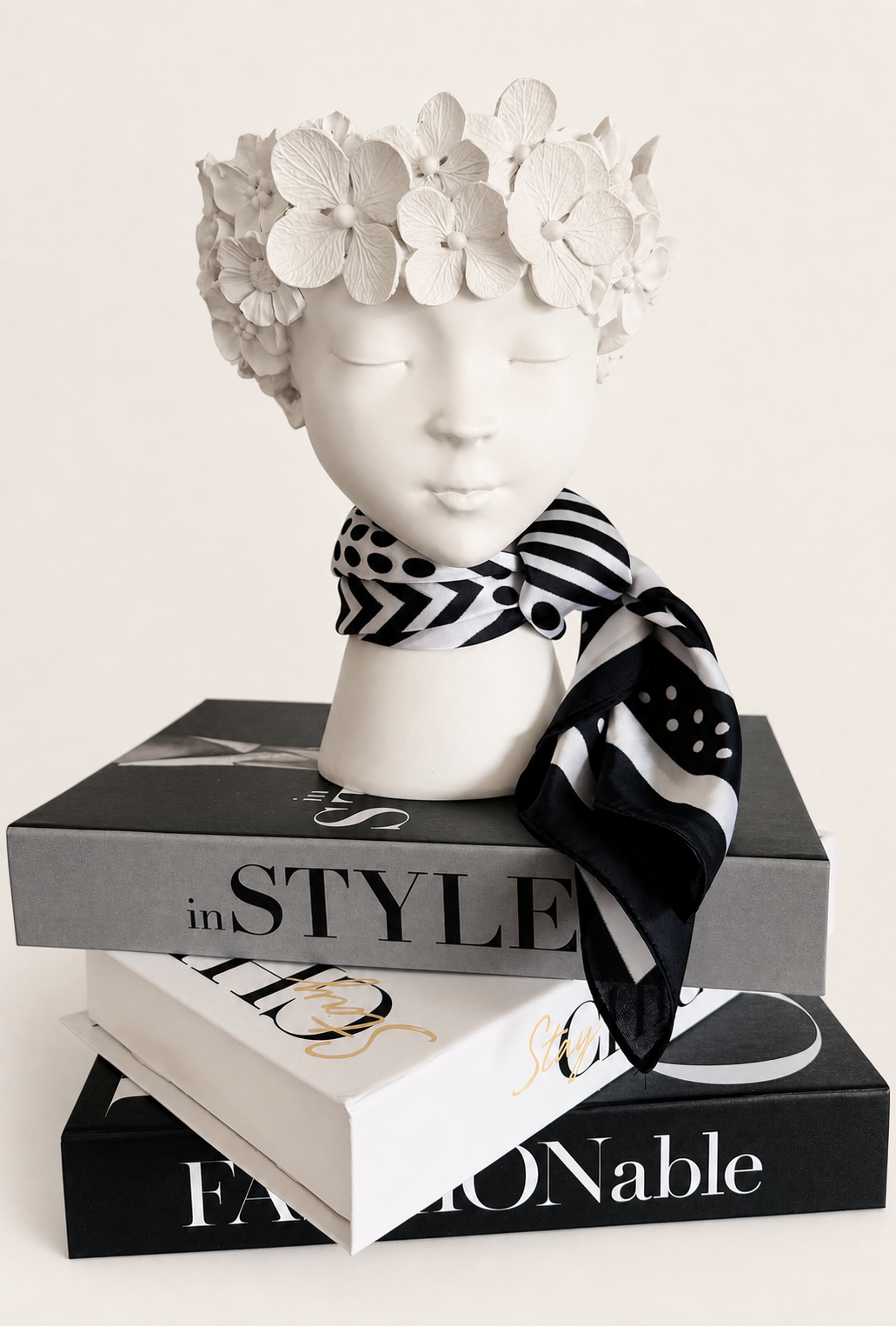 Foulard Noir Signature